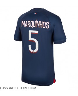 Günstige Paris Saint-Germain Marquinhos #5 Heimtrikot 2023-24 Kurzarm